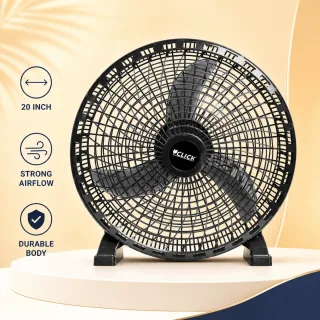 Click Polypropylene Closet Fan 20″ – Black — 1