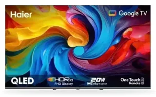 Haier H43S80EUX 43″ QLED 4K Android Google TV — 4