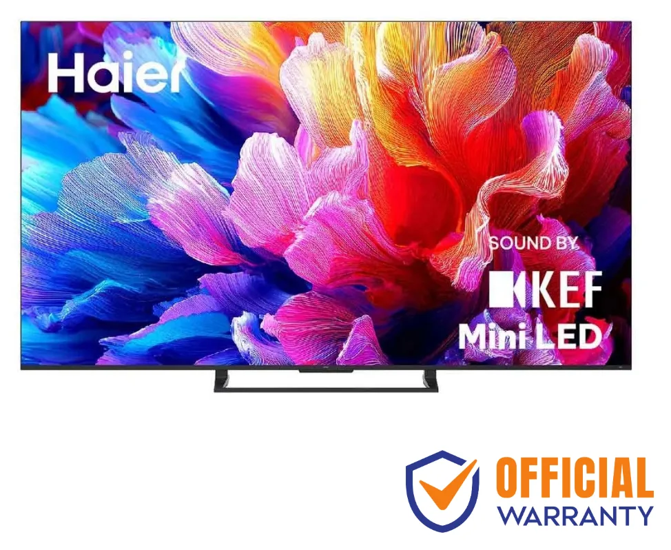 Haier H55M80GUX 55 inch Mini LED 4K Google TV front view