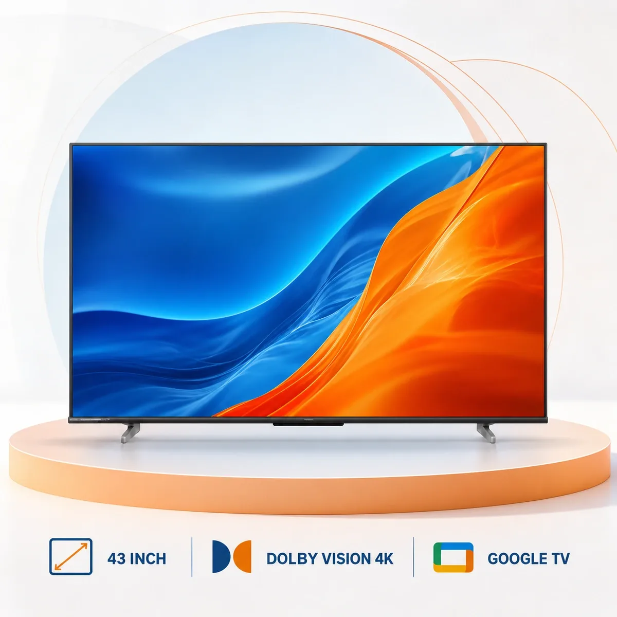 Hisense 43 Inch Bezelless Dolby Vision 4K UHD Smart Voice Control Google TV product image