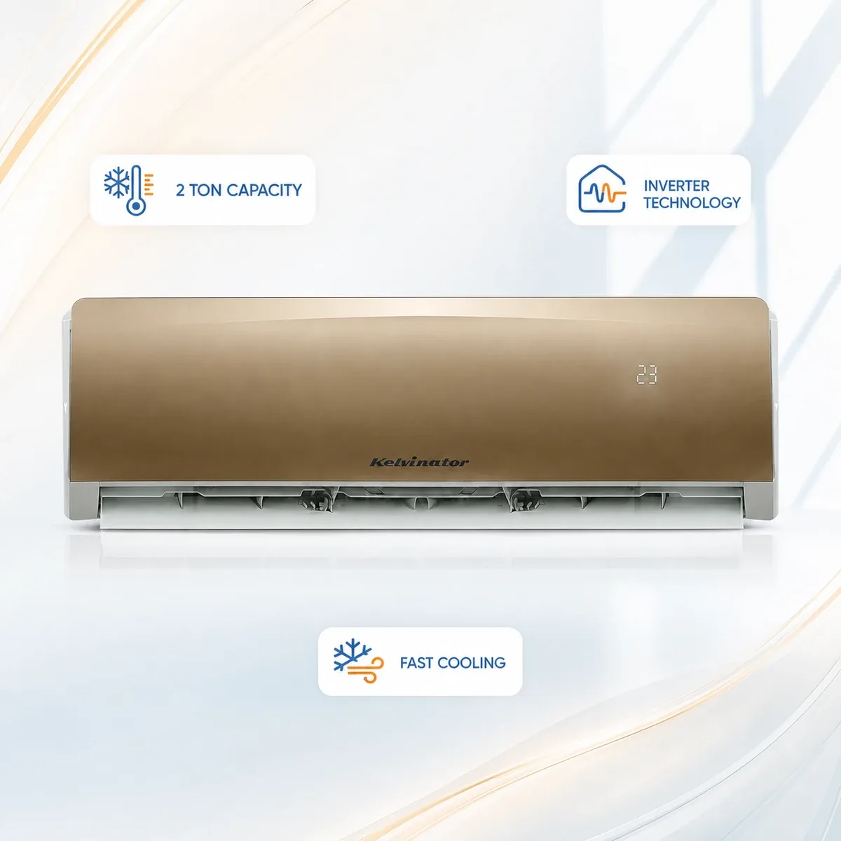 Kelvinator 02 Ton Golden Inverter AC Golden product image