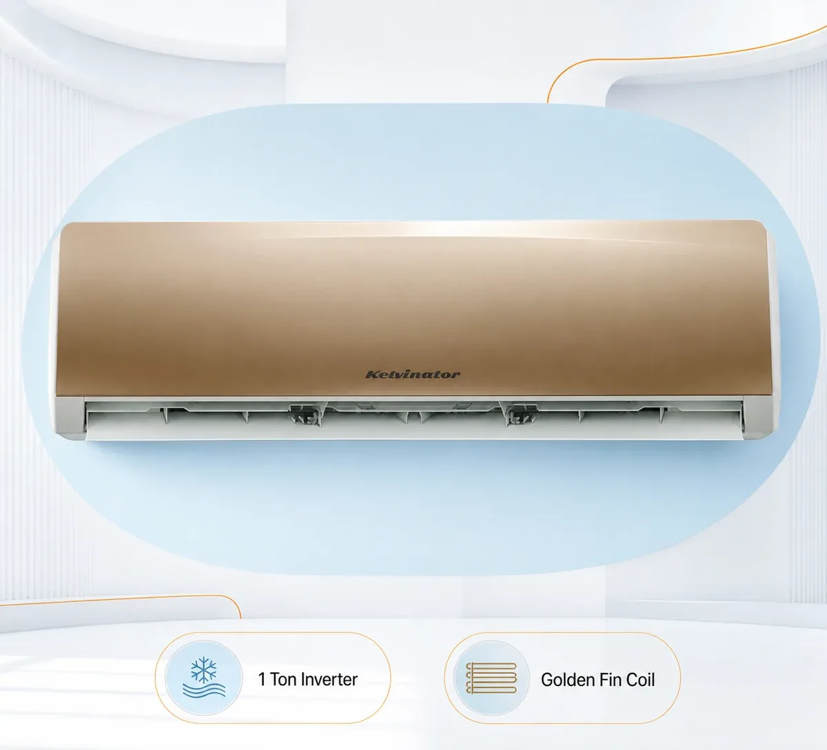 Kelvinator 1 Ton Golden Inverter AC product image