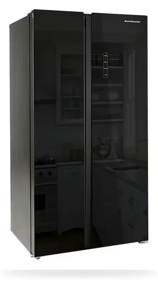 Kelvinator 537 Liter Inverter Side by Side Glass Door No Frost Refrigerator — 3