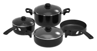 Kiam 7in1 Black 7 Pcs Non Stick Cookware Set — 2