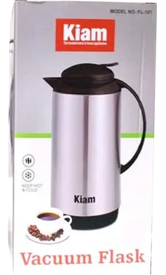 Kiam FL-101 Vacuum Flask box showing model number and keep hot & cold mark