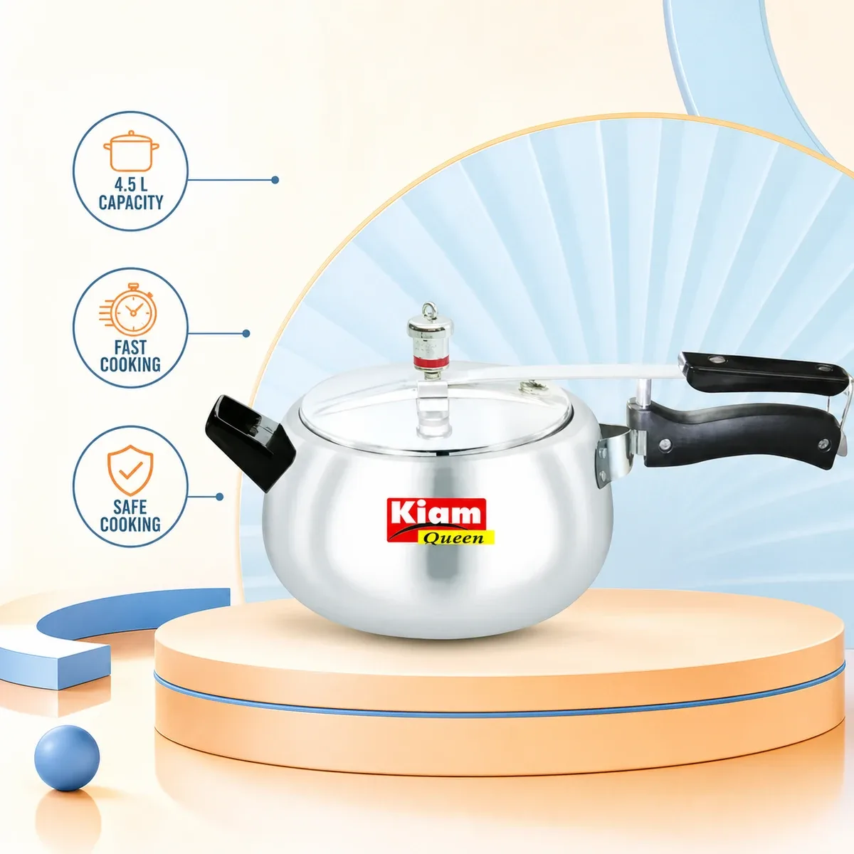 Kiam Queen Pressure Cooker 4.5L product image