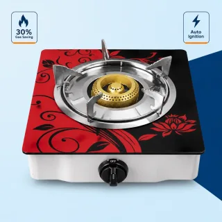 Kiam Single Burner LPG Gas Stove with Glass — 1