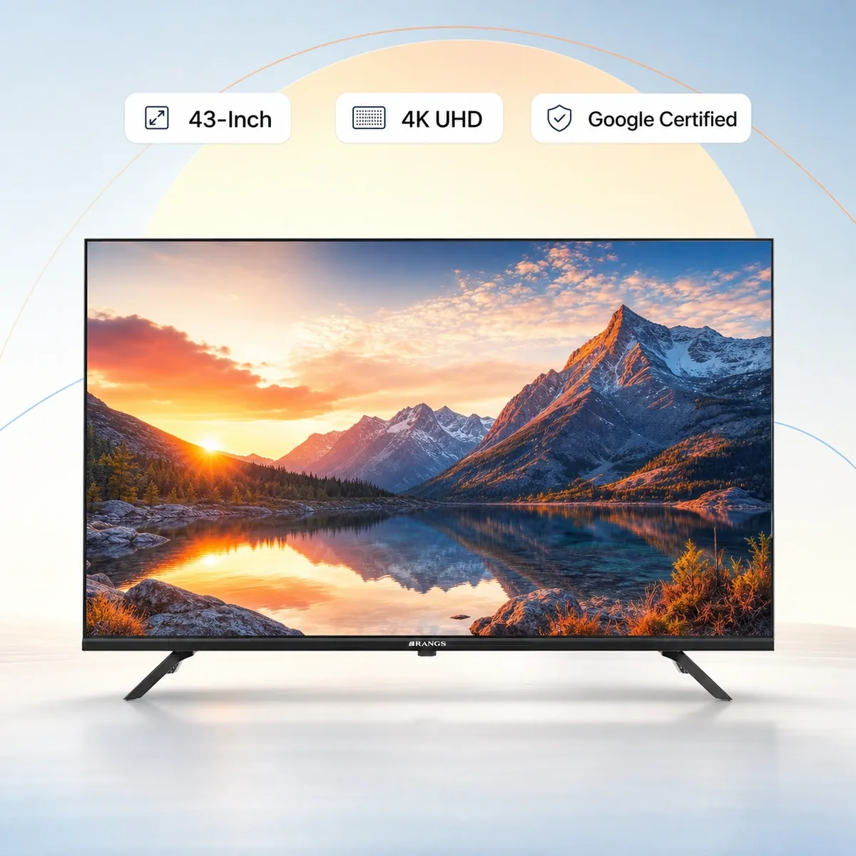 Rangs 43-Inch Google Certified Frameless 4K UHD Android TV product image