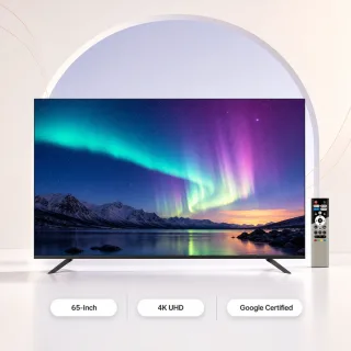 Rangs 65-Inch Google Certified TV | Frameless 4K UHD Smart TV — 1