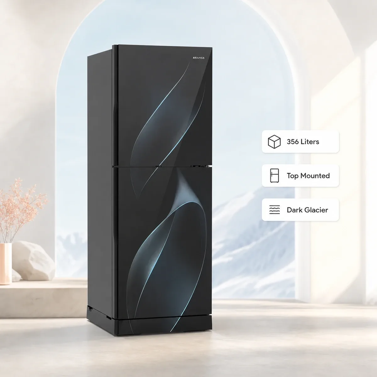 Rangs Dark Glacier Top Mounted 356L Refrigerator product image