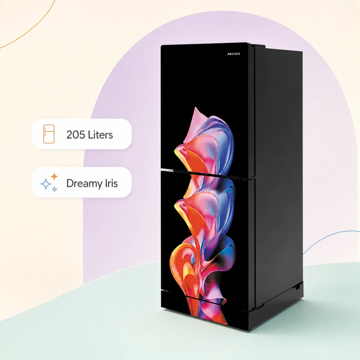 Rangs Dreamy Iris 205 Ltr Refrigerator product image