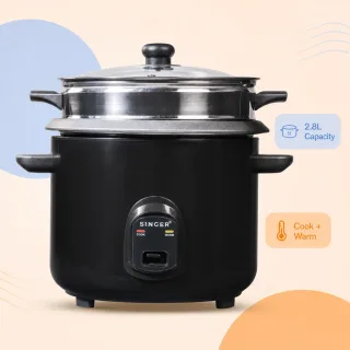 Singer Rice Cooker 2.8L (Black) — 1