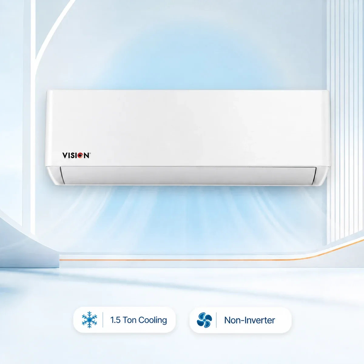 Vision 1.5 Ton AC Split Type Non-Inverter – VSN-18K410 Eco product image