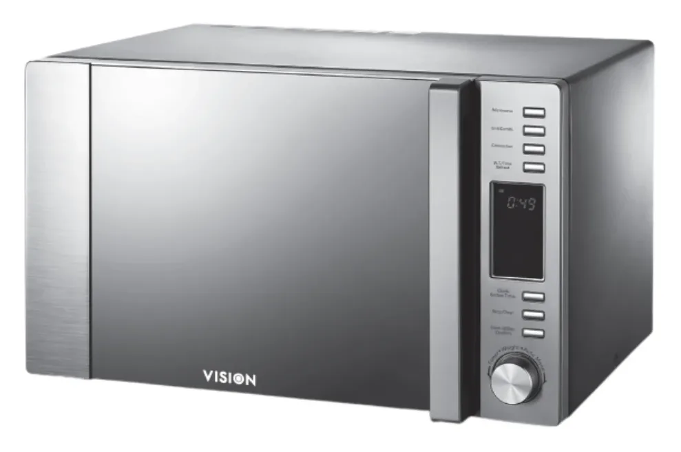 Vision 30 Liter Microwave Oven Convection VSNMWO-30L with mirror glass door