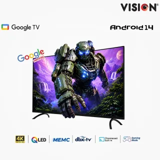 Vision 50" QLED Google TV 4K PQ6 Galaxy Plus — 3