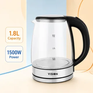 Vision E.Kettle 1.8L VIS-EK-016 Glass — 1