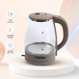 Vision Electric Kettle 1.8 Liter VIS-EK-018 (Glass) — 1