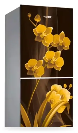 Vision Glass Door Refrigerator RE-238 Liter Pansy Fancy Bottom Mount — 4
