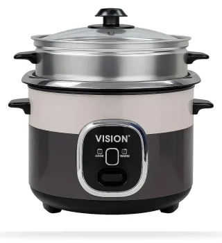 Vision Rice Cooker 1.8L REL-Delight (Double Pot) with Steamer 700W — 3
