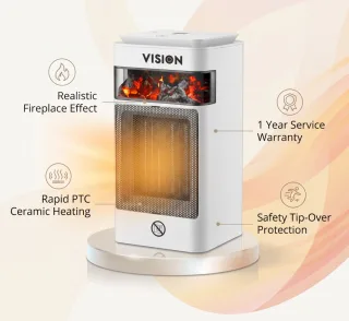 Vision Room Heater - Fire — 1