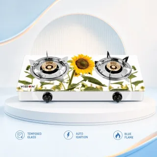Vision Sun FI 3D Double Glass LPG Stove — 1