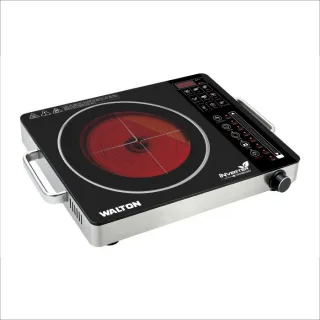 Walton Heat Star infrared cooker — side view with stainless steel handle and knob