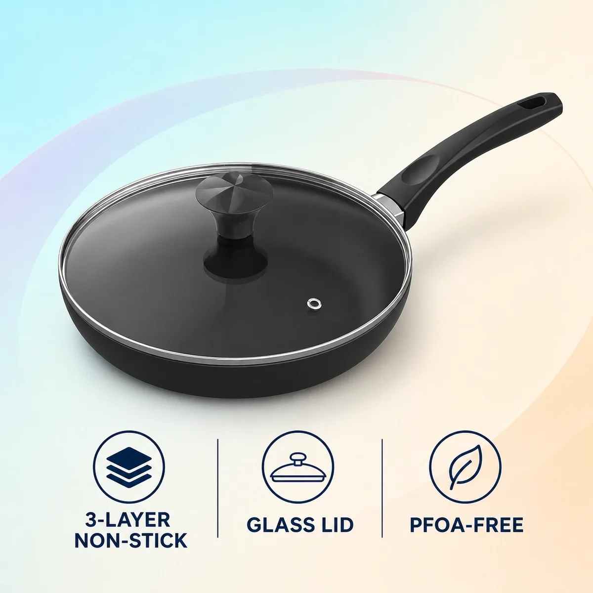 Walton Straight Fry Pan with Glass Lid Classic product image
