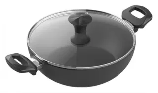 Walton Wok Pan 26cm with Glass Lid Classic Induction gallery image 2