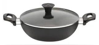 Walton Wok Pan 26cm with Glass Lid Classic Induction gallery image 3
