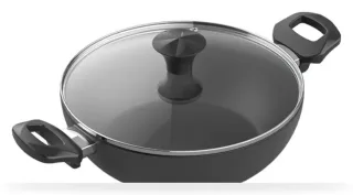 Walton Wok Pan 28cm with Glass Lid Classic Induction — 4