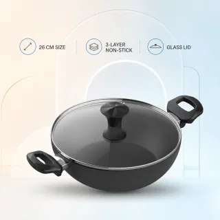 Walton Wok Pan with Glass Lid Classic (26 cm) — 1