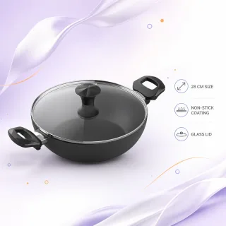 Walton Wok Pan with Glass Lid Classic (28 cm) — 1
