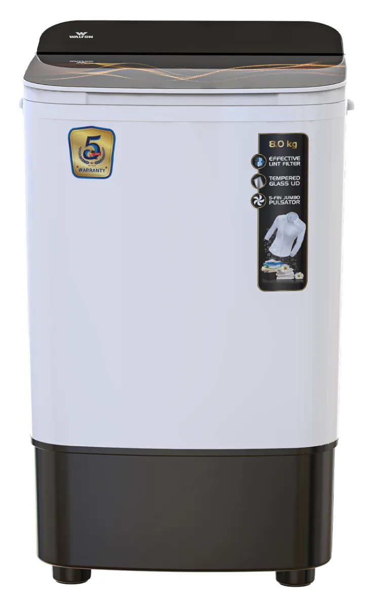 Walton 8 KG Single Tub Semi-Automatic Washing Machine WWM-SWG80